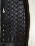 雷迪凯  机械手感键盘可爱女生 键盘鼠标有线套装 台式笔记本电脑办公键鼠套装 USB复古朋克键盘 单键盘-时尚黑 实拍图