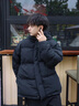 迪伽达晋江棉服女2024新款冬季棉服男加厚美式复古棉衣女面包服棉袄女 TMZXF-S08黑色 XL 实拍图