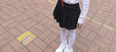 衣诺坊女童百褶裙演出服礼服英伦风短裙校园合唱服黑色西装校服园服六一 实拍图