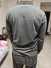 守约贤者秋季薄款男士长袖t恤男装翻领新款体恤纯色中青年大码打底衫中年 1182深灰 2XL建议体重170-190斤 实拍图