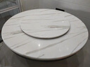 卡洛森（KALUOSEN） 餐桌 北欧大理石餐桌椅组合带转盘实木饭桌现代简约轻奢家用餐桌 雅致黑 1.2m 单桌（送转盘） 实拍图