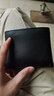 稻草人男士短款头层牛皮钱包商务皮夹休闲多卡位大容量卡包软皮小零钱包 30939黑色 实拍图