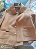 尚都比拉短款100%羊毛大衣女小个子秋冬休闲双面毛呢外套 驼色 L  实拍图