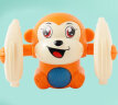 奇森（QISEN）电动会动的玩具婴儿声控翻滚小猴子小宝宝爬行有声光音乐翻跟斗猴 声控翻斗猴（橙色）2020+3节7号 晒单实拍图