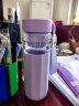 格沵（germ）可口可乐茶水分离玻璃杯女士高颜值花茶水杯车载杯子550ML气泡紫 实拍图