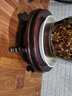 伊莲鱼缸花瓶高脚底座陶瓷木质制木托树脂瓷器奇石工艺品花盆架子摆件 直径36CM高15.5cm左右 实拍图