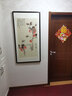 玩易 张大千柿柿如意走廊过道新中式玄关装饰画竖版山水壁画客厅挂画 事事如意 63*123cm（卡纸精裱，胡桃色框） 实拍图