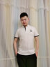 沧狮夏季短袖t恤男士翻领t袖衫青年韩版潮牌衣服男学生t恤衫 白色 XL 实拍图