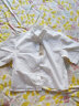 无印良品（MUJI）女式 凉感平纹衬衫领短袖衬衫 女士衬衣外套格子短款开衫纯棉 白色 S (155/80A) 晒单实拍图