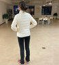 杰奥 轻薄轻便羽绒服女短修身柔软轻盈百搭保暖90鸭绒女装立领1313202 100#暗夜黑 S (160) 实拍图