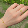 中国黄金（CHINA GOLD）时来运转黄金戒指女猫眼珠转运珠999足金指环生日礼物送女友老婆 时来运转戒指_约2.25g 晒单实拍图