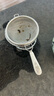 久堂日式不锈钢茶漏茶滤茶叶过滤网手工藤编茶漏茶道茶盘配件茶隔器 白柄大号不锈钢茶漏（加底座） 实拍图