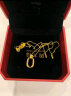 周大福母亲节礼物复古双环ins黄金项链(工费560)40cm约5.2gF217317 实拍图