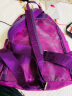 诗蔚双肩包女包新款大容量背包时尚旅行尼龙帆布包休闲防盗防水牛津布 深紫色加大款 实拍图