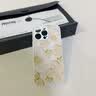 素洛新款桃花苹果iPhone17promax手机壳Air液态小羊皮16pro防摔15plus高级感14男女情侣12保护壳11全包 古董白【桃花】 iPhone14 Pro Max 实拍图