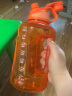 施密特（Simita）运动水杯男女士学生儿童Tritan大容量饮用塑料水杯子随行杯健身 【容量升级】顿顿款活力橙 1600ml 实拍图