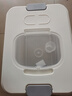 京东物流 家用翻盖装米桶五谷杂粮密封桶防虫防潮食品级密封桶 透明白 22斤【专享】 实拍图