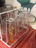 格娜斯（CRISTALGLASS）玻璃杯水杯套装家用客厅带把杯子泡绿茶杯耐热牛奶杯家庭高颜值 六色款300ml六支装+白杯架 实拍图