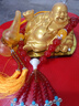 车咔咔 大号汽车香水摆件镀金弥佛车载车内车上装饰品摆件保平安 金佛+龙纹玛瑙珠+高档黄葫芦挂件 实拍图