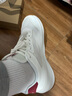 鸿星尔克男子休闲鞋透气舒适男鞋厚底阿甘鞋简约老爹鞋时尚百搭运动鞋奶酪 微晶白/丝绒红 39 实拍图