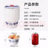 美丽雅 一次性饭盒圆形360ml*50套 汤碗酱料打包碗吸塑密封加厚带盖透明 实拍图