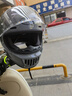 AVA王朝摩托车头盔复古四季男女全盔国潮玻璃钢机车碳纤维巡航冬季 摩天灰-透明镜片【拍1发5】 特大-XXL码【适合头围62-63cm】 实拍图