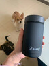 卡西菲kaxifei保温杯304不锈钢男女便携商务简约随手杯办公车载直身杯泡茶杯 黑色【普通款】 380ml 实拍图