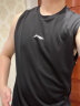 李宁（LI-NING）背心 速干短袖男2022年春夏季薄款跑步健身运动冰丝无袖上衣男女 黑色 L码/175  晒单实拍图