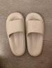 QYCKABY拖鞋女士四季踩屎感居家室内简约软底轻便浴室外穿情侣防滑凉拖鞋 灰色【可爱熊】 42-43 适合41-42 实拍图