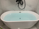 沃特玛（Waltmal）独立式亚克力浴缸家用成人小户型欧式薄边1.2米-1.8米 空缸 1.5m 晒单实拍图