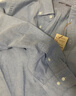 无印良品 MUJI 男式 棉水洗牛津 纽扣领 长袖衬衫 衬衣外套纯棉全棉 萨克森蓝 M (170/92A) 实拍图