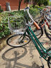 兰令自行车成年人通勤铝合金女士亲子带小孩城市上班代步变速单车 花语-祖母绿【一字直把+镂空座垫】 24英寸 禧玛诺7速 实拍图
