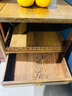 寻古 红木家具非洲鸡翅木（学名：非洲崖豆木）客厅小茶几实木中式仿古茶台边几角几柜茶叶柜方泡茶几边桌 长60*宽50*高65cm 实拍图