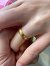周生生情人节黄金戒指 素圈活口戒男女情侣可作对戒09141R 计价4.1克 实拍图
