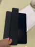 亖燚 苹果iPad保护套10.2硅胶三折A2270磁吸外壳7带A2602全包防摔第八代9代平板保护壳 尊贵黑（保护套+钢化膜） iPad 10.2英寸 第九代 2021款 实拍图