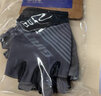 捷安特基础半指手套柔软舒适自行车山地单车骑行男士夏季短指手套 黑灰 XL 实拍图