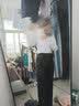 汐鲸 西装裤女直筒春秋季黑色高腰宽松款工作休闲裤子烟管九分哈伦裤 实拍图