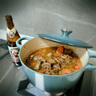 酷彩（Le Creuset）进口珐琅锅铸铁22/24/26cm圆形锅汤锅焖蒸炖煮锅炖锅煲汤微压锅 【3-5口之家】桔色 26cm 实拍图