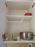 圣西陶 橱柜下挂置物架厨房衣柜收纳架金属置物架整理架壁挂书架宿舍收纳筐悬挂分层挂篮吊柜下吊篮 白色两个装 实拍图