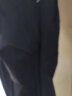 BORURZ秋冬季休闲裤男运动宽松九分胖子显瘦加肥加大码束脚长裤 黑色(加绒款) 5XL适合(220-240)斤 实拍图