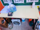 迈亚家具折叠桌电脑桌办公会议培训桌简易桌长方形摆摊桌子学习书桌长条桌 白橡色-单层-100*50*75cm 实拍图