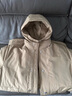 GXG男装 三防面料卡其色中长款羽绒服外套男保暖连帽羽绒服冬新款 卡其色 M 实拍图