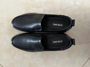 奥康凉鞋男夏季新款休闲镂空皮鞋男士透气洞洞鞋软底减震气垫大凉鞋子 镂空套脚黑色1215814019L 42 实拍图
