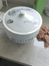 瓷小奴家用陶瓷米缸米桶带盖储物罐箱酒腌菜肉油缸密封防潮虫 雪景12斤 实拍图
