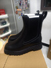 Clarks其乐潮思系列女鞋冬季经典复古英伦风粗跟方头切尔西靴中筒短靴 黑色 261747084 37.5 实拍图