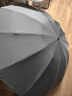 泽时雨24骨全自动反向伞超大雨伞男大号加固加厚结实抗风晴雨伞高档定做 双纤24骨超大124CM-灰色-送礼盒 实拍图
