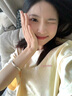 纯棉圆领短袖t恤女2025新款夏季宽松中长款韩系chic半袖上衣体恤 杏色【纯棉重磅】 M （80-100斤） 实拍图