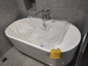 九牧（JOMOO） 浴缸家用成人小户型洗澡泡澡池浴室沐浴独立亚克力椭圆艺术浴缸 1.2m椭圆薄边坐台缸YC15612 实拍图