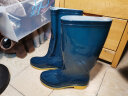 回力雨鞋女时尚户外下雨天高筒防水雨靴水鞋耐磨胶鞋 HXL813 天蓝高筒 37 实拍图