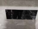 Nalthai华帝斯开关插座86型钢化玻璃面板墙壁暗装任意点开关晶点黑色系列 一开双控五孔插座(真正玻璃面板) 实拍图